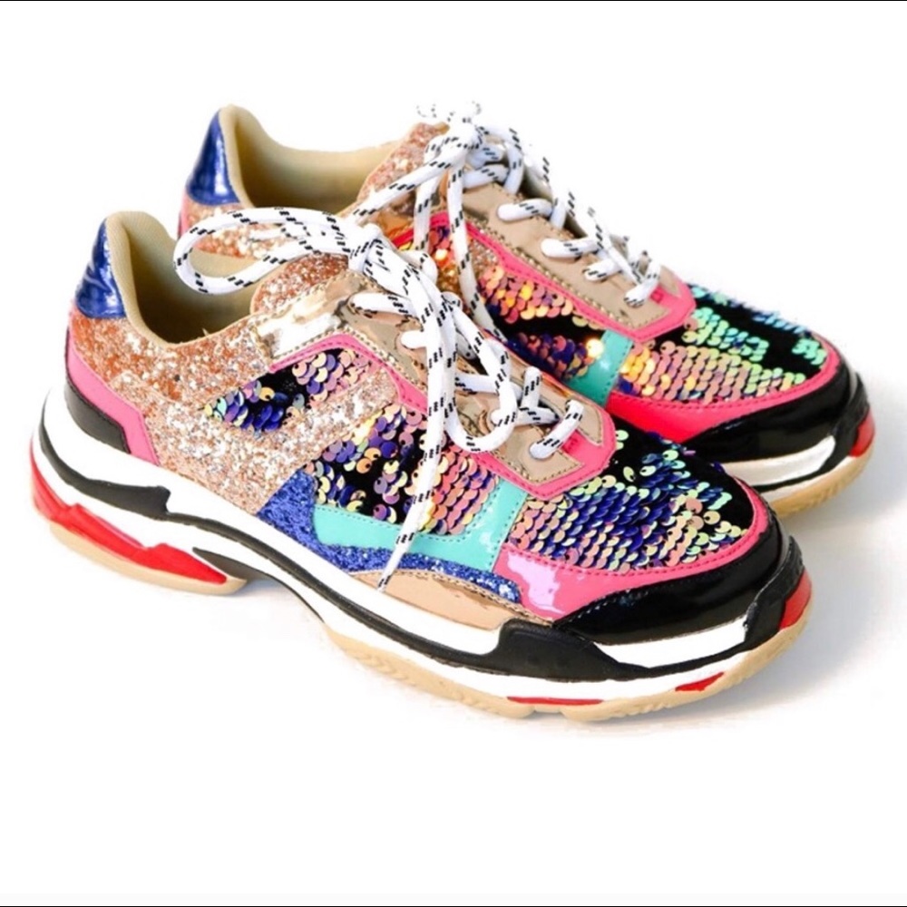 Cape Robbin Chunky sneakers. They do run big..